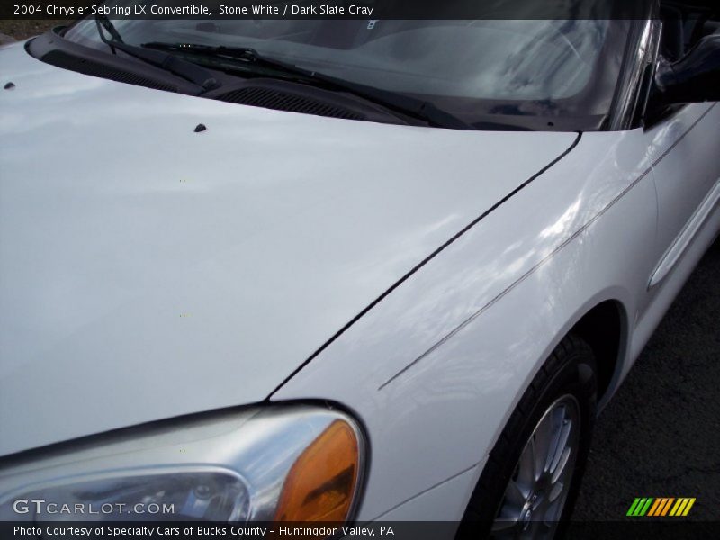 Stone White / Dark Slate Gray 2004 Chrysler Sebring LX Convertible