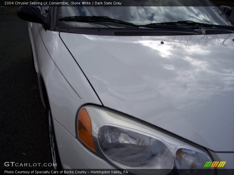 Stone White / Dark Slate Gray 2004 Chrysler Sebring LX Convertible