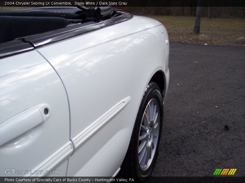 Stone White / Dark Slate Gray 2004 Chrysler Sebring LX Convertible