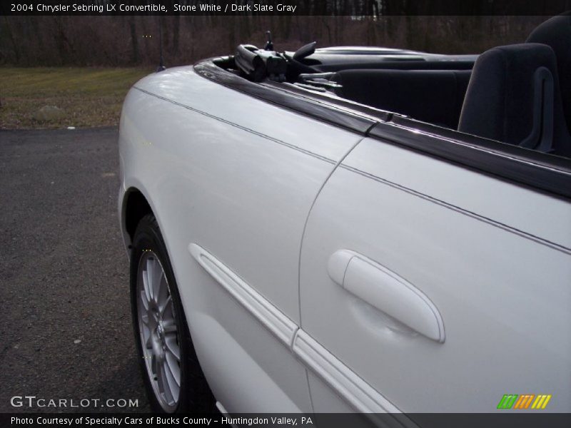 Stone White / Dark Slate Gray 2004 Chrysler Sebring LX Convertible