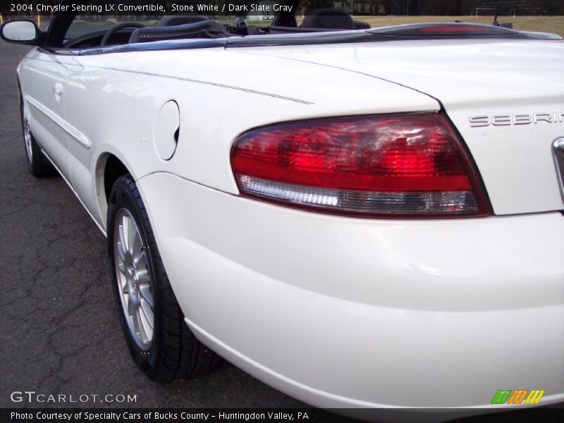 Stone White / Dark Slate Gray 2004 Chrysler Sebring LX Convertible