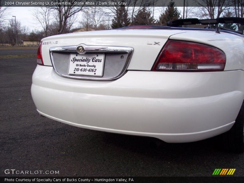 Stone White / Dark Slate Gray 2004 Chrysler Sebring LX Convertible