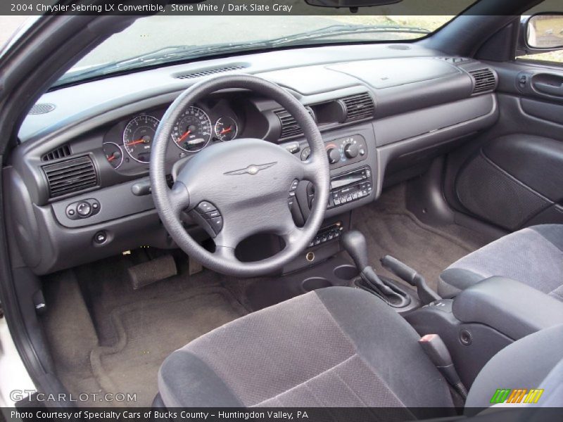 Dark Slate Gray Interior - 2004 Sebring LX Convertible 