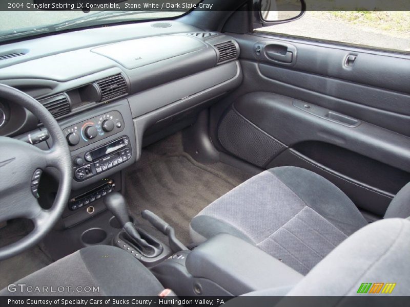 Stone White / Dark Slate Gray 2004 Chrysler Sebring LX Convertible