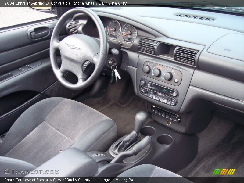 Stone White / Dark Slate Gray 2004 Chrysler Sebring LX Convertible