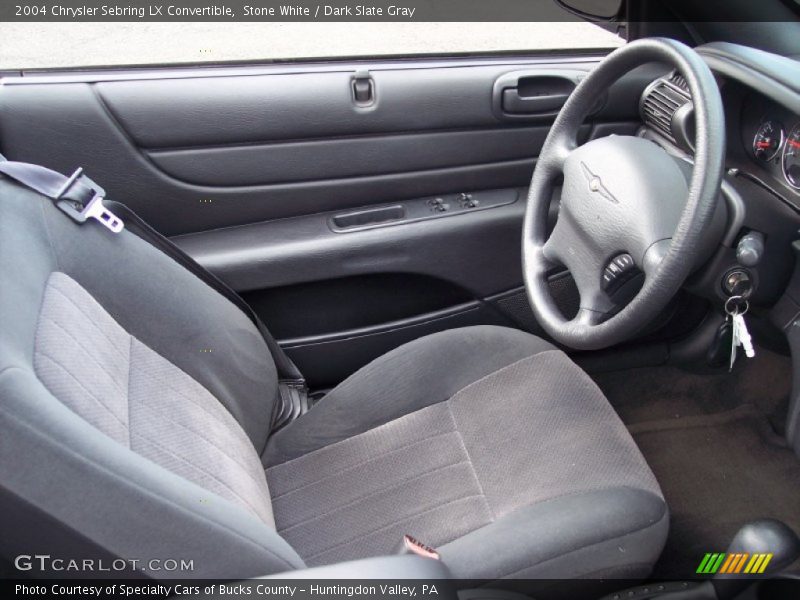 Stone White / Dark Slate Gray 2004 Chrysler Sebring LX Convertible