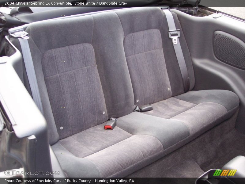 Rear Seat of 2004 Sebring LX Convertible