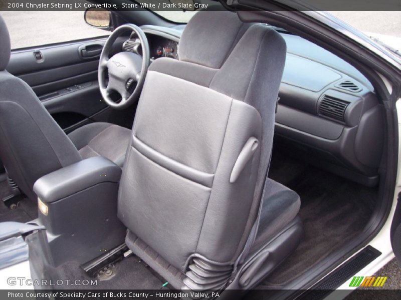 Stone White / Dark Slate Gray 2004 Chrysler Sebring LX Convertible