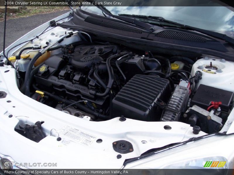Stone White / Dark Slate Gray 2004 Chrysler Sebring LX Convertible