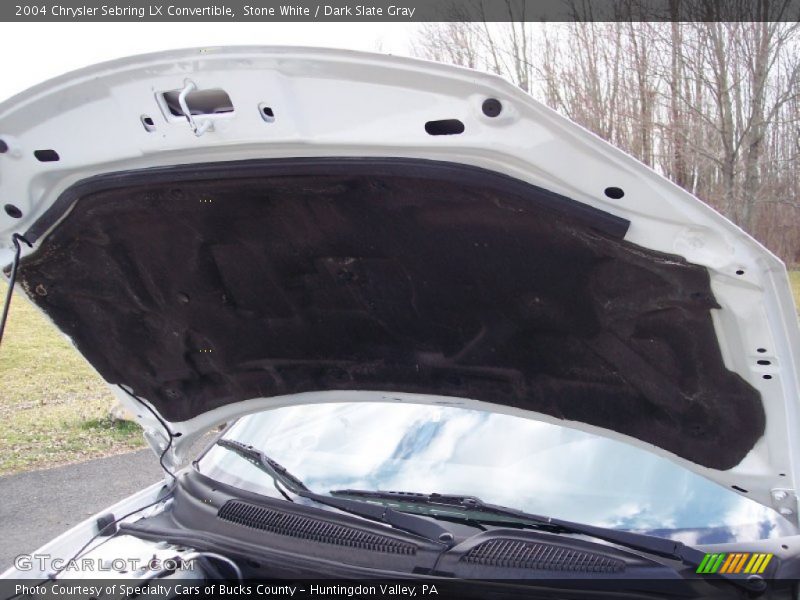 Stone White / Dark Slate Gray 2004 Chrysler Sebring LX Convertible