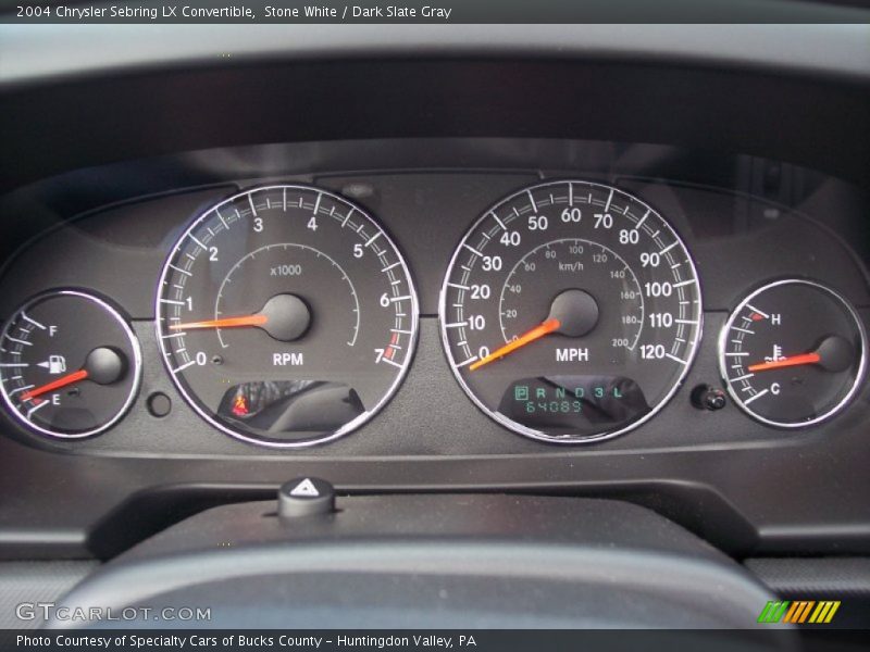 2004 Sebring LX Convertible LX Convertible Gauges