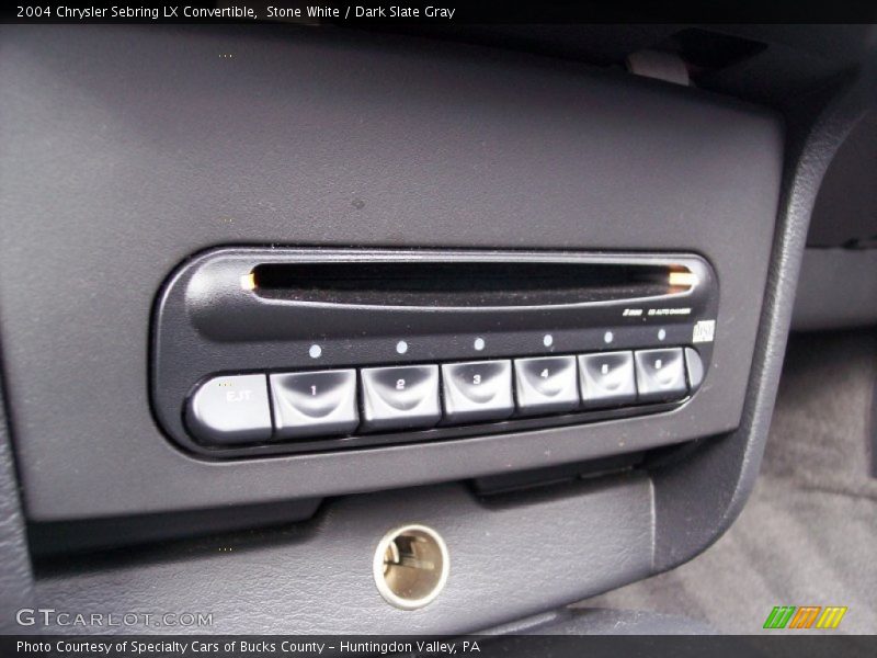 Stone White / Dark Slate Gray 2004 Chrysler Sebring LX Convertible
