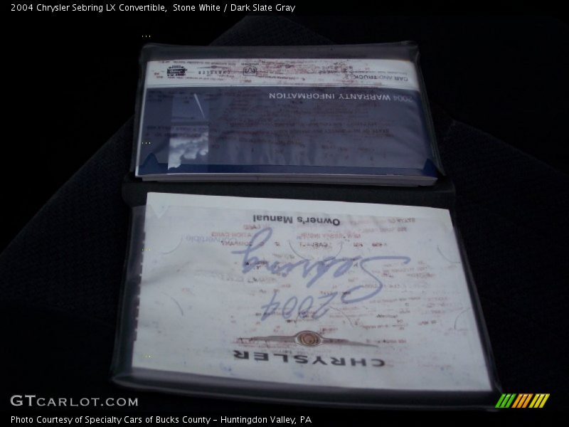 Stone White / Dark Slate Gray 2004 Chrysler Sebring LX Convertible