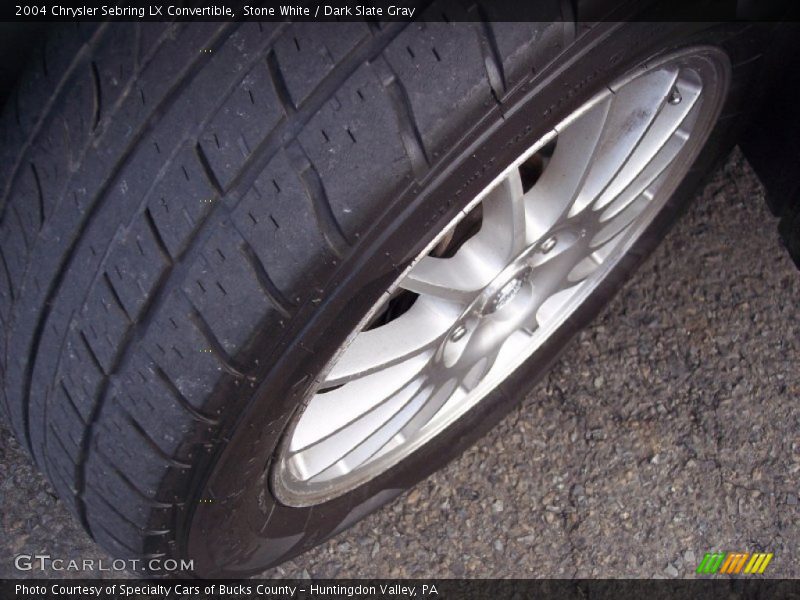 Stone White / Dark Slate Gray 2004 Chrysler Sebring LX Convertible