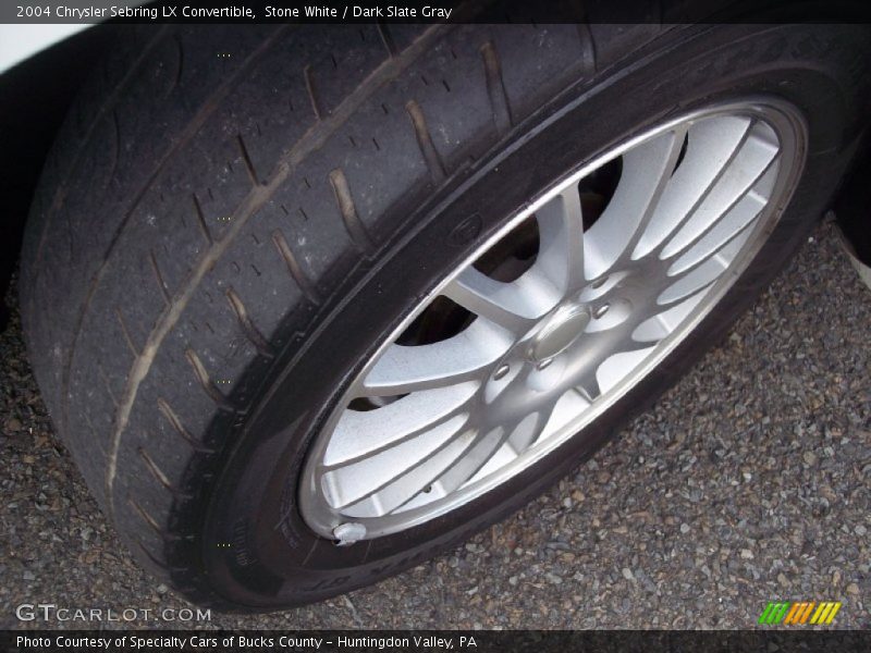 Stone White / Dark Slate Gray 2004 Chrysler Sebring LX Convertible
