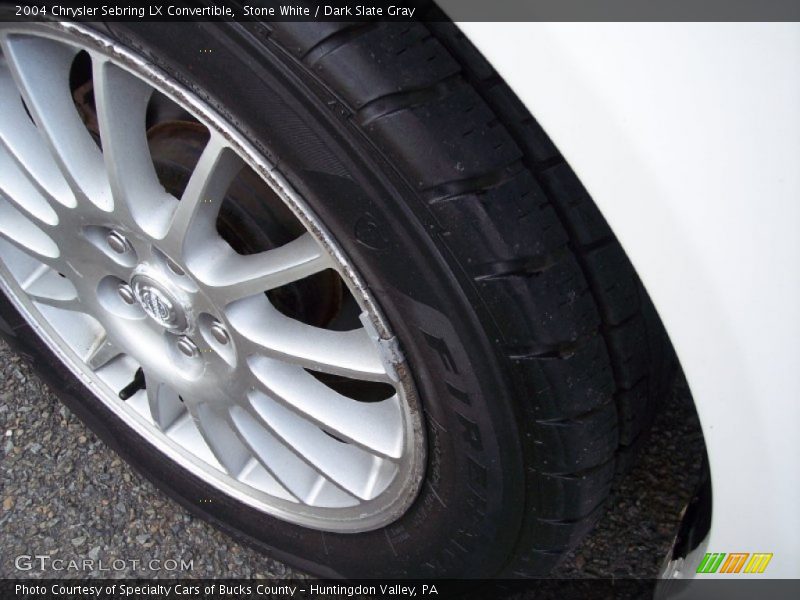 Stone White / Dark Slate Gray 2004 Chrysler Sebring LX Convertible