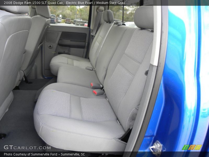 Electric Blue Pearl / Medium Slate Gray 2008 Dodge Ram 1500 SLT Quad Cab