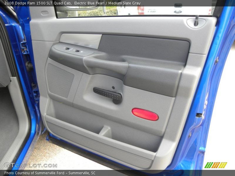 Electric Blue Pearl / Medium Slate Gray 2008 Dodge Ram 1500 SLT Quad Cab