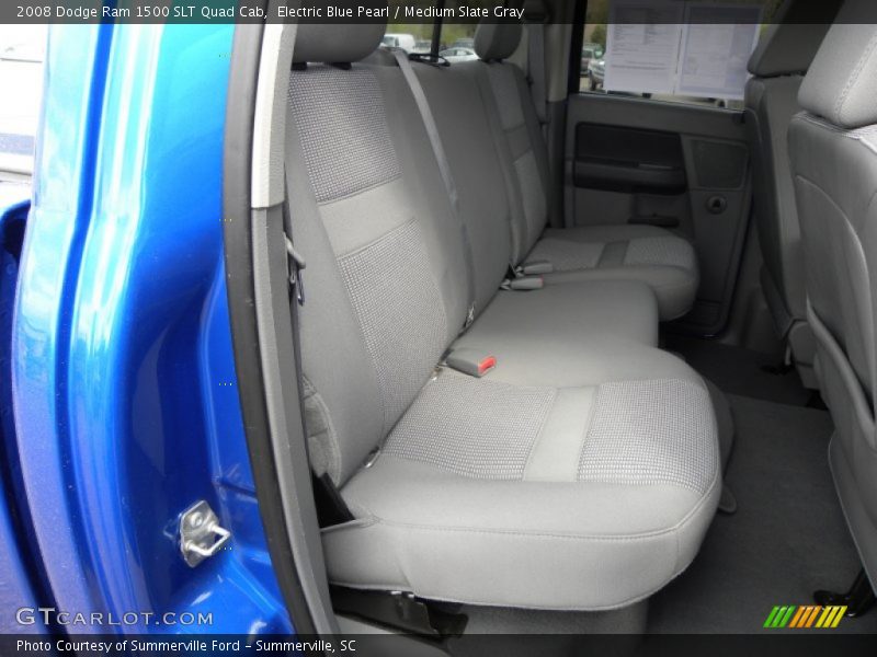 Electric Blue Pearl / Medium Slate Gray 2008 Dodge Ram 1500 SLT Quad Cab