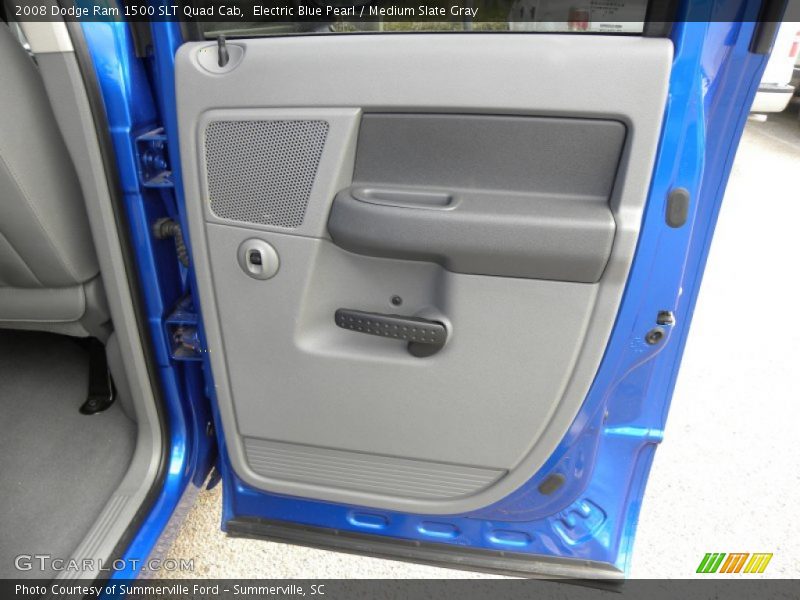 Electric Blue Pearl / Medium Slate Gray 2008 Dodge Ram 1500 SLT Quad Cab