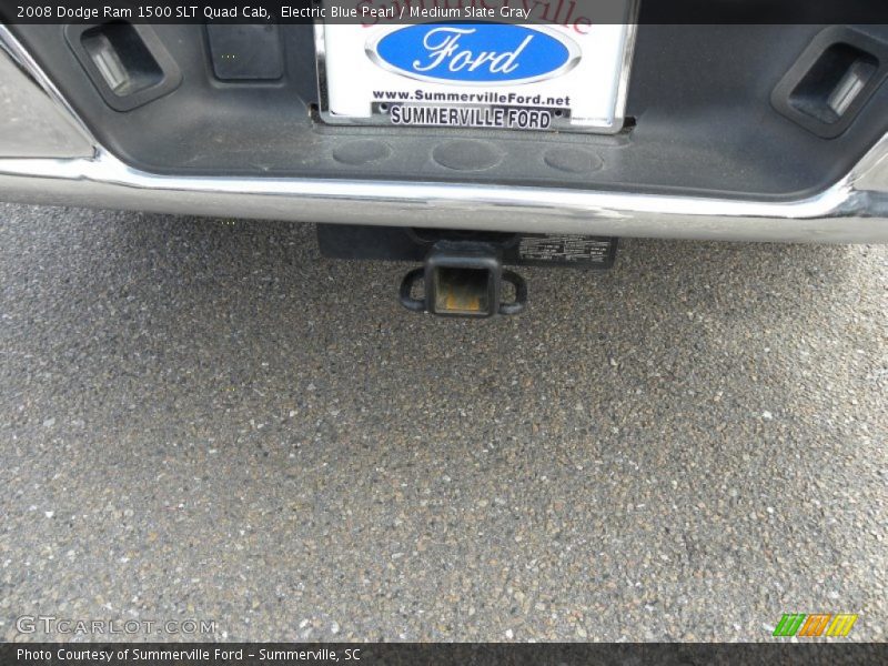 Electric Blue Pearl / Medium Slate Gray 2008 Dodge Ram 1500 SLT Quad Cab