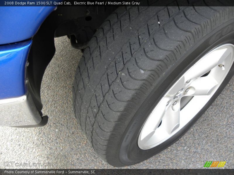 Electric Blue Pearl / Medium Slate Gray 2008 Dodge Ram 1500 SLT Quad Cab