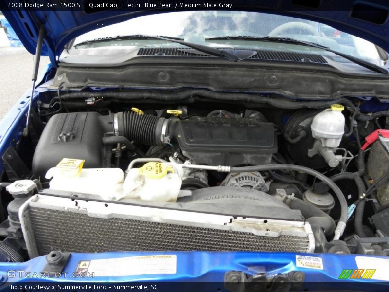 Electric Blue Pearl / Medium Slate Gray 2008 Dodge Ram 1500 SLT Quad Cab