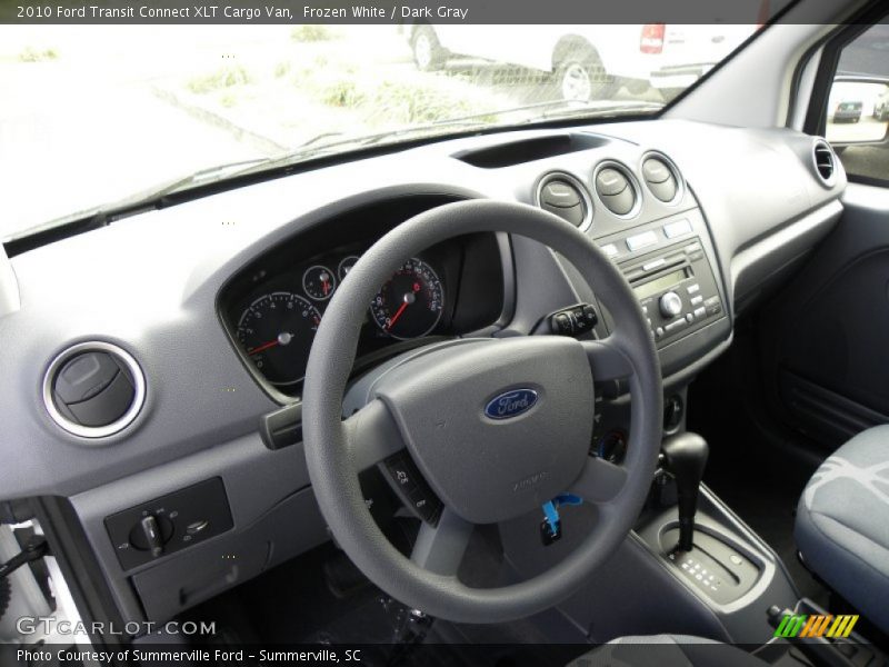  2010 Transit Connect XLT Cargo Van Dark Gray Interior