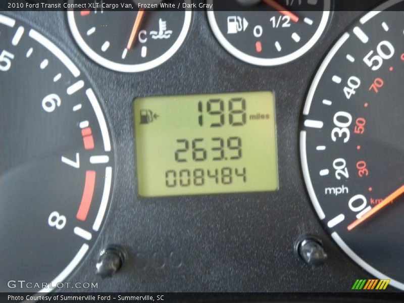 Frozen White / Dark Gray 2010 Ford Transit Connect XLT Cargo Van