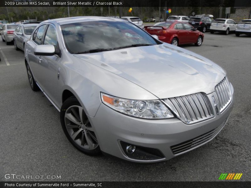 Brilliant Silver Metallic / Charcoal Black 2009 Lincoln MKS Sedan