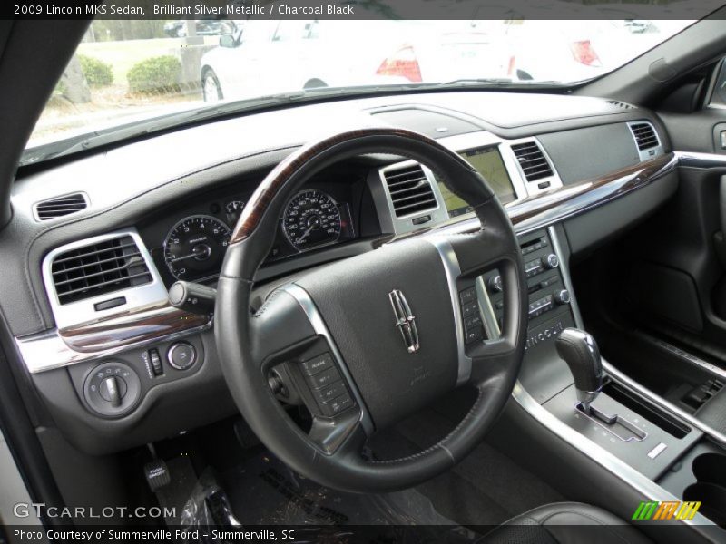 Brilliant Silver Metallic / Charcoal Black 2009 Lincoln MKS Sedan