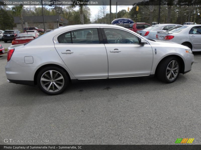 Brilliant Silver Metallic / Charcoal Black 2009 Lincoln MKS Sedan