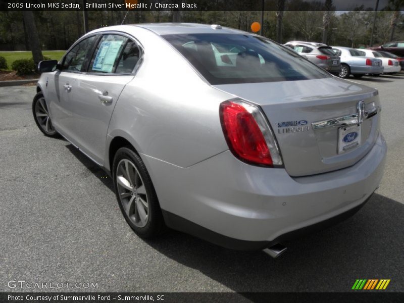 Brilliant Silver Metallic / Charcoal Black 2009 Lincoln MKS Sedan