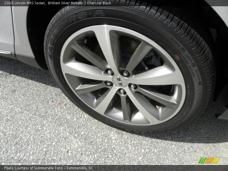 Brilliant Silver Metallic / Charcoal Black 2009 Lincoln MKS Sedan