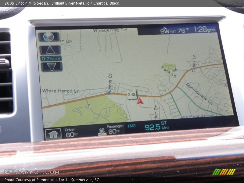 Brilliant Silver Metallic / Charcoal Black 2009 Lincoln MKS Sedan