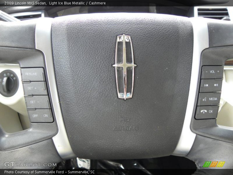 Light Ice Blue Metallic / Cashmere 2009 Lincoln MKS Sedan