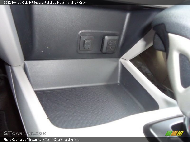 Polished Metal Metallic / Gray 2012 Honda Civic HF Sedan