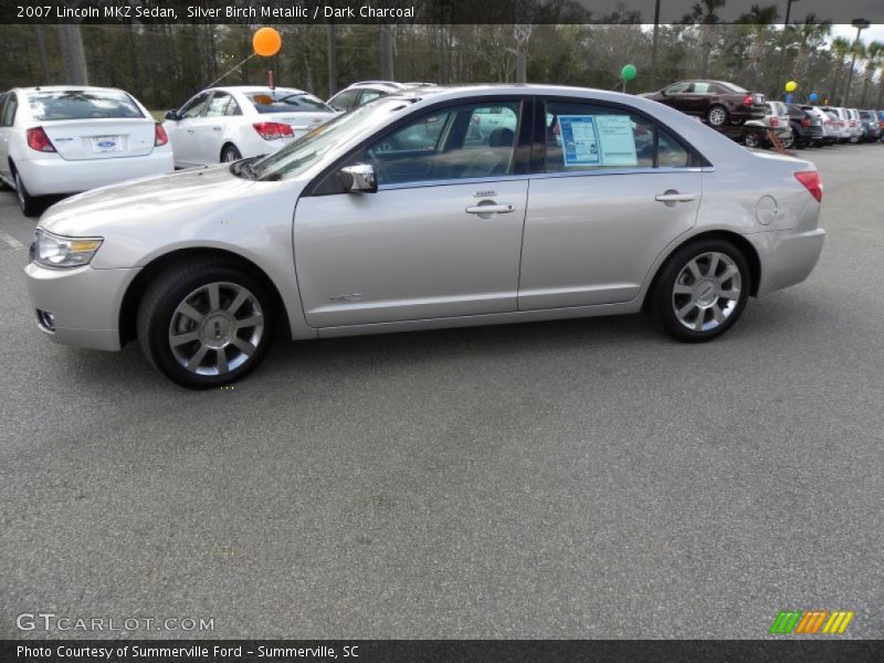 Silver Birch Metallic / Dark Charcoal 2007 Lincoln MKZ Sedan