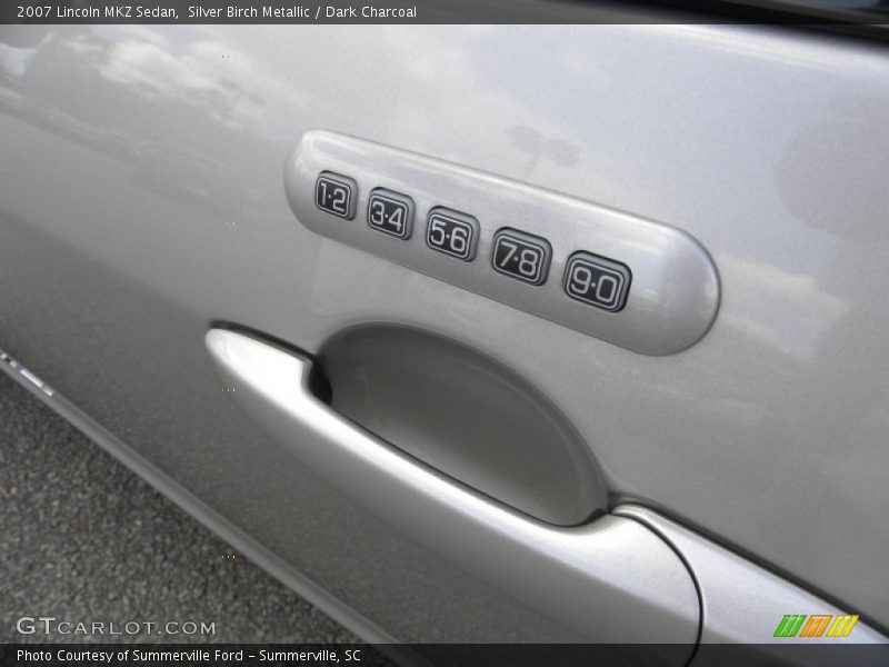Silver Birch Metallic / Dark Charcoal 2007 Lincoln MKZ Sedan