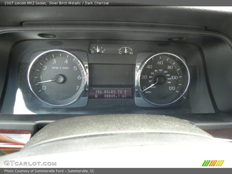 Silver Birch Metallic / Dark Charcoal 2007 Lincoln MKZ Sedan