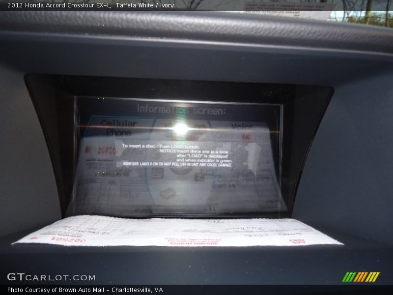 Taffeta White / Ivory 2012 Honda Accord Crosstour EX-L