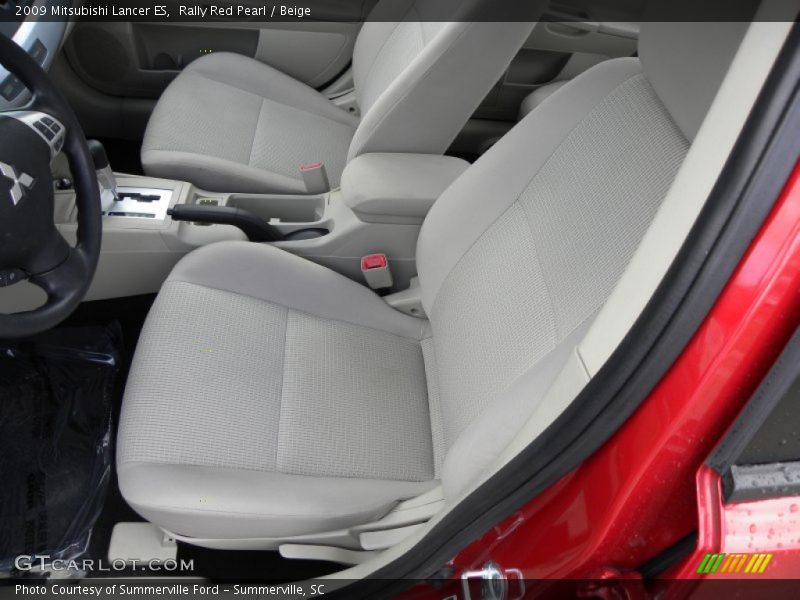 Rally Red Pearl / Beige 2009 Mitsubishi Lancer ES