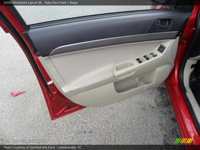 Rally Red Pearl / Beige 2009 Mitsubishi Lancer ES