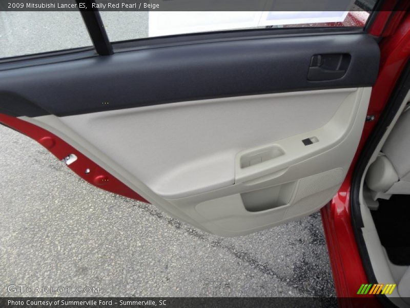 Rally Red Pearl / Beige 2009 Mitsubishi Lancer ES