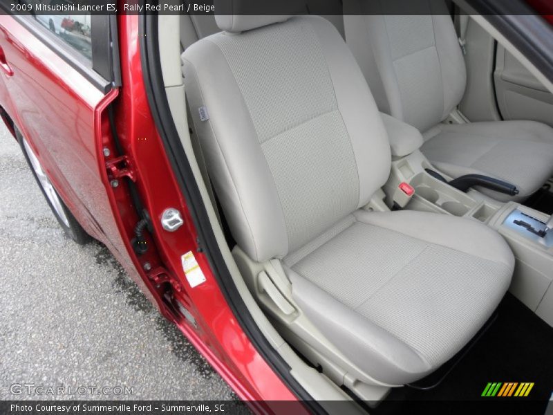 Rally Red Pearl / Beige 2009 Mitsubishi Lancer ES