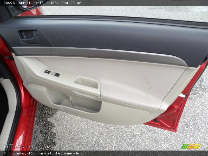 Rally Red Pearl / Beige 2009 Mitsubishi Lancer ES