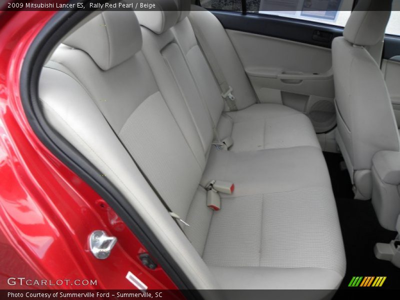 Rally Red Pearl / Beige 2009 Mitsubishi Lancer ES
