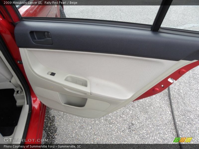 Rally Red Pearl / Beige 2009 Mitsubishi Lancer ES