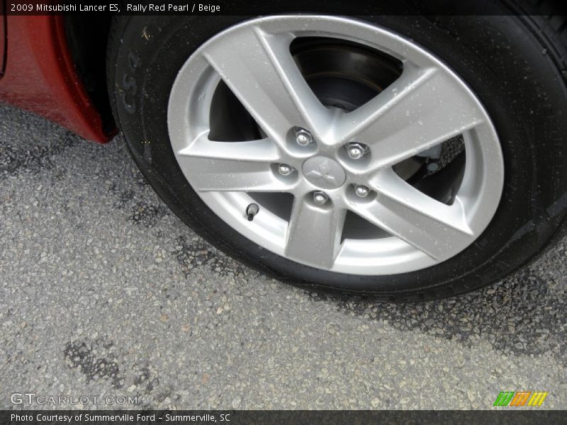 Rally Red Pearl / Beige 2009 Mitsubishi Lancer ES