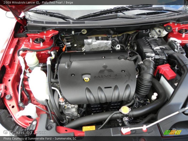 Rally Red Pearl / Beige 2009 Mitsubishi Lancer ES